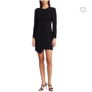A.L.C. Lana Studded Long-Sleeve Mini Dress